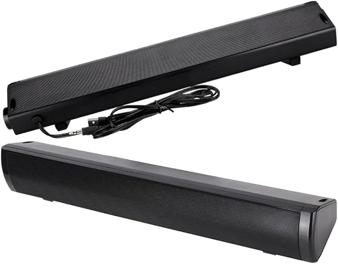 Desktop Computer Speaker 3.5mm Audio Jack 3D Stereo Sound Bass Speaker for Home Office