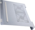 Aluminum Alloy Laptop Cooling Pad Ventilated Support Stand with Quiet USB Fan for Gaming and Office Use Under 17.3 Inch Gray
