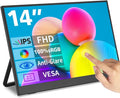 Portable Monitor Touchscreen 14USB-C &amp FHD External Display 100% sRGB Anti-Glare Eye CarePrivacy ProtectionLow-PowerVESA Mountable Travel Monitor for Laptop/Mac/Gaming/Office