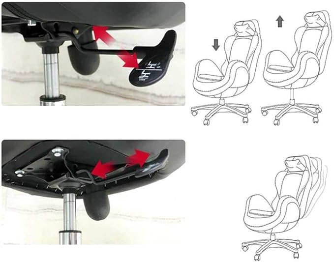 Ergonomic Massage Office Chair with Lumbar Support and Adjustable Neck Module High Back PC Gaming Chair with Footrest