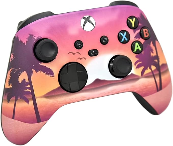 Wireless Custom Controller Compatible with PC Windows 10+ Series X/S &amp One (Series X/S Tropical Paradise)