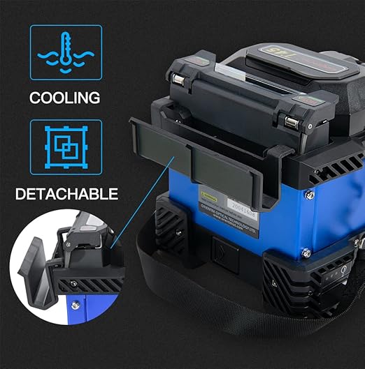 ORIENTEK T45 Optic Fiber Fusion Splicer+4.3 Inch Touch Screen Fiber Splicer 0.01dB Core Alignment Fusion Splicing Machine Empalmador de fusión de fibra SM MM Fiber Splicer with FC-30 Fiber Cleaver