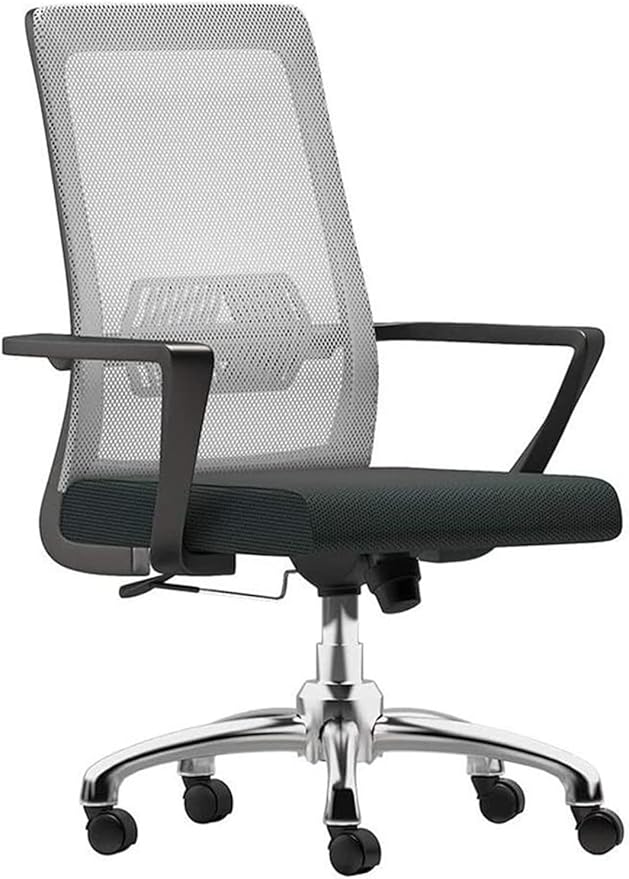 Office Chair Ergonomic Computer Desk and Chair Office Chair High Back Mesh Gaming Chair Lift Swivel Chair Work Chair Game Chair Chair (Color : Gray) Needed