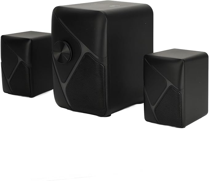SUNGOOYUE 2.1 Channel USB Powered Gaming Desktop Speakers Subwoofer with RGB Lighting for Enhanced Bass and Immersive Gaming Experience Compatible with TV Computer Phone