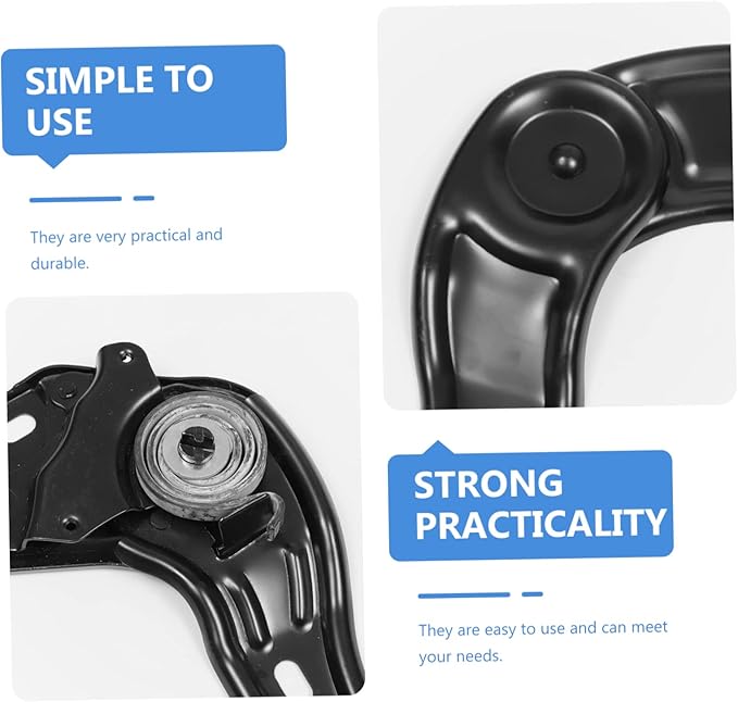 Ciieeo 6 Pcs E Sports Chair Adjusters Multi Angle Tuners Iron and Plastic Gaming Chair Accessories for Seat Angle Black