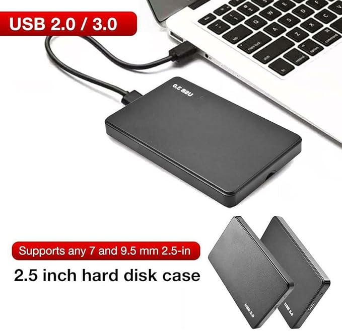External Hard Drives 2.5'' Portable SATA External HDD Docking Station Closure HDD Hard Enclosure Disk Case Box External Hard Disk USB 3.0/2.0
