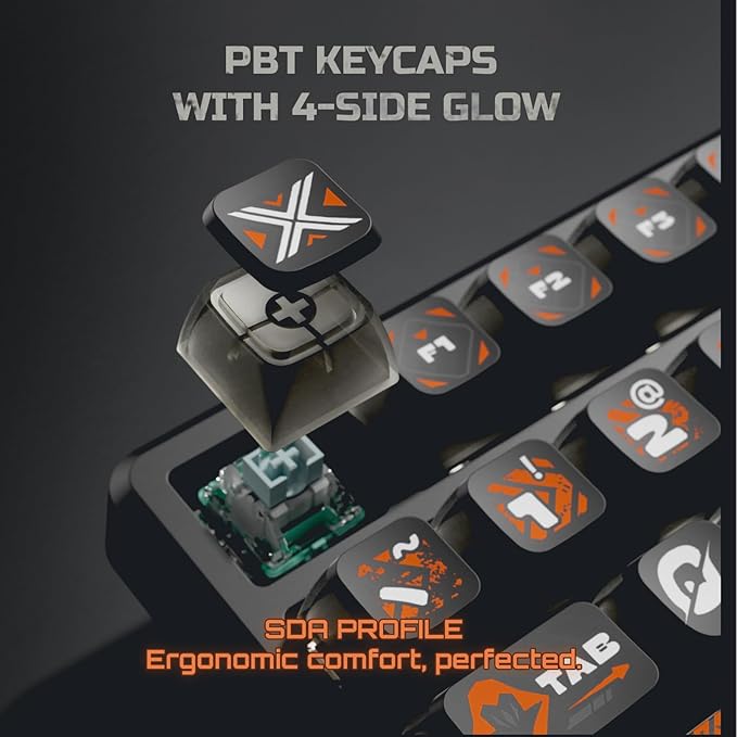RK ROYAL KLUDGE 75% HE Mechanical Gaming Keyboard Wired Hall Effect Magnetic Compact Keyboard with Rapid Trigger 8000Hz Polling Rate Hot Swappable PCB RGB Backlit PBT Keycaps Volume Knob