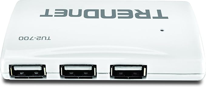 TRENDnet 7-Port USB 2.0 Hub TU2-700 7 x USB 2.0 Ports Backwards Compatible with USB 1.1 Compatible with Windows and macOS NDAA Compliant