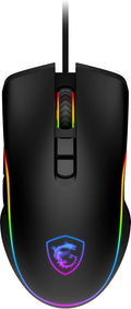 msi Forge GM300 Lightweight Gaming USB RGB Adjustable up to 7200 DPI Desktop Laptop Gaming MouseBlack