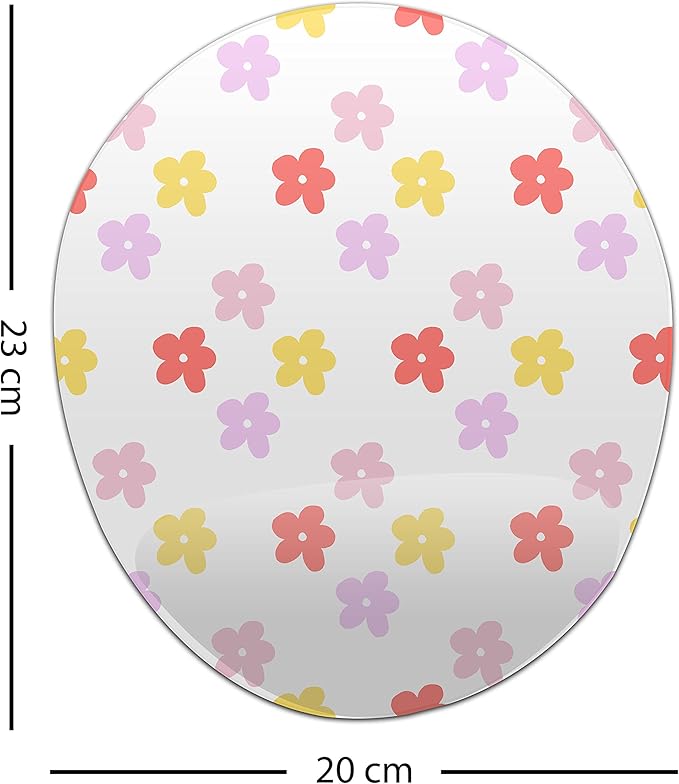 Ergonomic Mouse Pad with Wrist Rest Digital Printed Mouse Mat for Tendon Sheath Problems Non-Slip Base for Office and Home Size: 20 x 23 cm
