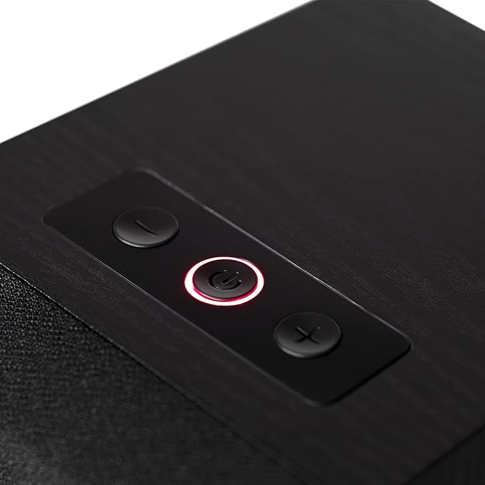 Edifier M601DB Bookshelf Coaxial Bluetooth with Optical &amp Auxiliary Speakers with 8 Inch Wireless Subwoofer 2.1 Computer System Bluetooth 5.1 AptX110W RMS Black