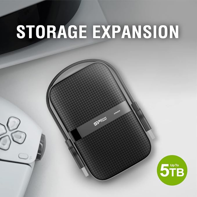 Silicon Power 1TB Black External Hard Drive