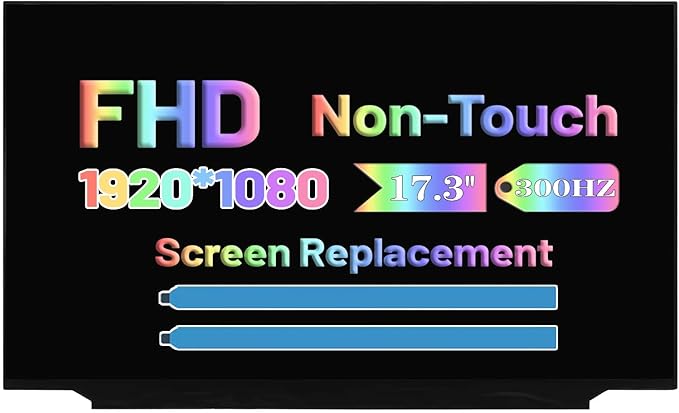 300Hz Screen Replacement B173HAN05.1 B173HAN05.4 NE173FHM-NZ6 LQ173M1JW04 for MSI MS-17M1 GS76 Stealth 11UH 11UG / GS75 10SE 10SF 10SFS 10SGS 17.3 Non-Touch FullHD 1080P 40Pins LCD LED Display Panel