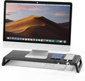 Monitor Stand Riser for Desk 4 USB 3.0 Hub Desk Monitor Riser Laptop Riser Stand20.6*6.8Inch (USB 3.0 Balck)