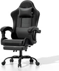 Athena Collection Gaming Chair Ergonomic Gaming Chair with Footrest &amp Headrest Lumbar Support Height Adjustable Swivel Computer Chair Office Chair Adults(Carbon Fiber Black)
