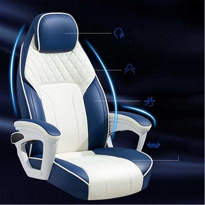 Office Chair Competitive Gaming Chair Computer Chair Multifunctional Reclining Swivel Chair Desk Chair Office Chair Chair (Color : Blue2 Size : One Size) Needed