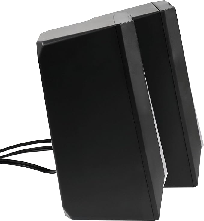 beFree Sound 2.0 Computer Gaming Speakers with LED RGB Lights Black