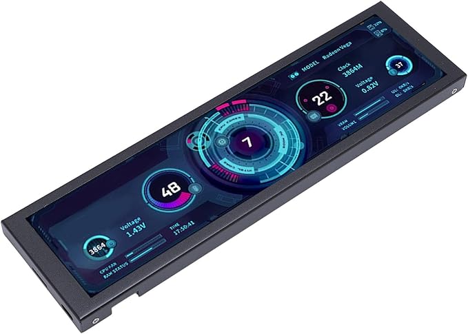 1920x480 Resolution 8.8 Inch PC Monitor with Builtin Decoding Chip for Enhanced User Experience Perfect for Video Editing