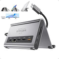 MacBook Pro Docking Station Dual Monitor 4K@60Hz for MacBook Pro/Air M3 Pro/M4/M5 PULWTOP USB C Docking Station Stand Laptop Dock with 2 HDMI PD Ethernet USB A/C 10Gbps Audio SD/TF USB 2.0