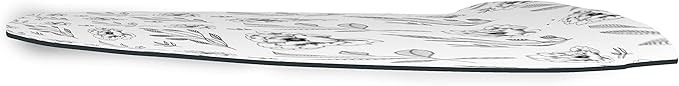 Ergonomic Mouse Pad with Wrist Rest Digital Printed Mouse Mat for Tendon Sheath Problems Non-Slip Base for Office and Home Size: 20 x 23 cm