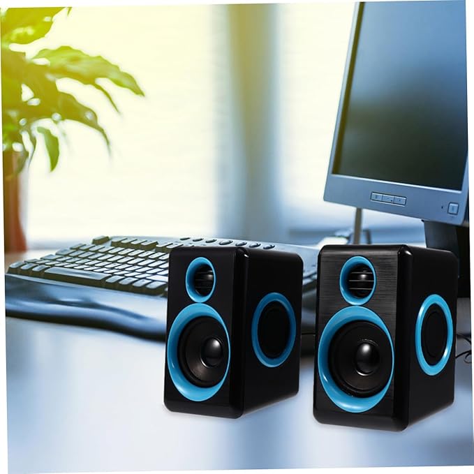 ARTIBETTER Mini USB 2.0 Desktop Computer Speaker for Laptop Compact Multimedia Loudspeaker Box Dc 5v Power Portable Mini Speaker Suitable for Office and Home Use
