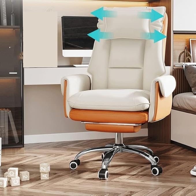 Office Chair Sofa Office Chair Gaming Chair Computer Chair Backrest with Footrest Reclining Swivel Chair(Size:1Color:D)