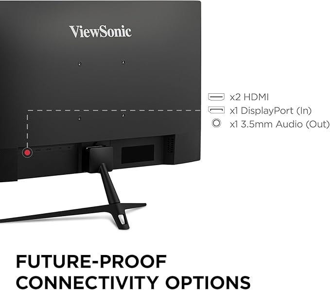ViewSonic VX2428A 24 Inch 1080p 0.5ms 180Hz IPS Gaming Monitor with FreeSync HDMI 1.4 and DisplayPort Inputs