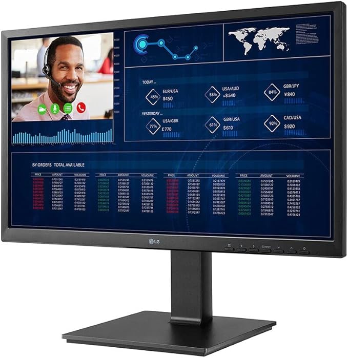 LG 24CQ650N-6N 24 23.8-inch FHD All-in-One Thin Client with Pop-up Webcam Non OS