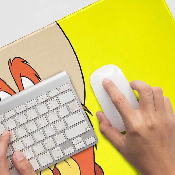 Looney Tunes Yosemite Sam Large Gaming Mouse Pad Desk Mat with Stitched Edges Non-Slip Base for Gamer Home and Office 31.5 x 15.7