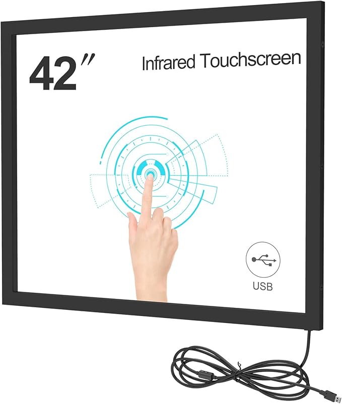 Infrared Touch Frame Interactive IR Touch Overlay Panel for Education Digital Signage with USB InterfaceAluminum Alloy Touch Screen Overlay (42 inch)