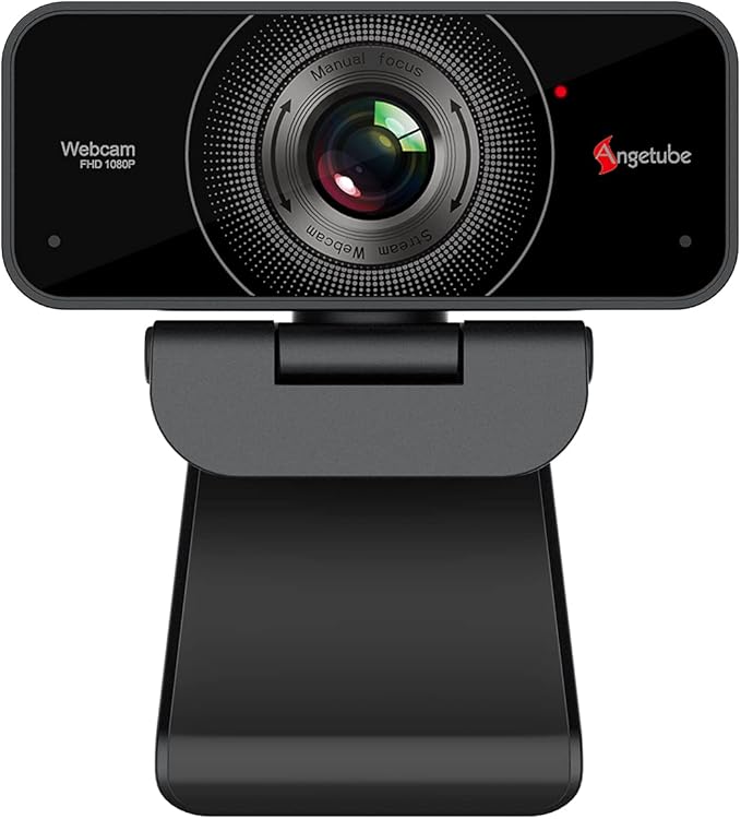 Angetube 1080P Webcam with Microphone - USB Computer Camera for Laptop/Desktop/Mac - HD PC Web Cam for Zoom/Skype/Teams/Xbox Streaming | Video Conferencing | Calling