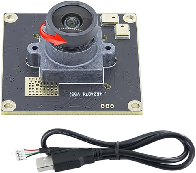 USB Camera Module Featuring IMX274 Sensoring for 4K Imagery 3840x2160 at 30FPS with Digital Microphone Autofocus Option