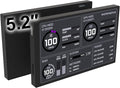 WOWNOVA 5.2 Customizabe LCD Screen Inside PC Case Screen for Computer Setup - Customizable PC Temperature Display Panel GPU CPU FPS RAM HDD Computer Temp Monitor (Black)