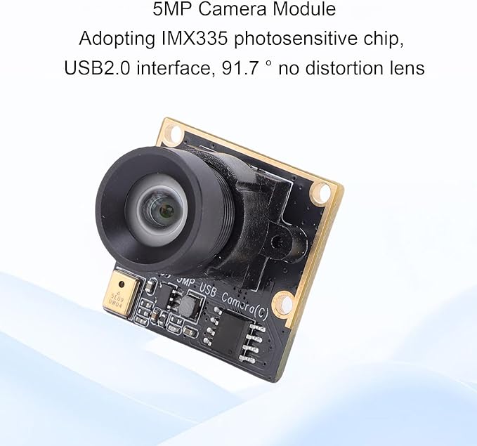 5MP USB Camera 2K Wide Angle Computer USB Camera Module with IMX335 Sensor 2592×1944 Video Recording for PC Laptop Embedded Projects