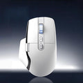 Ergonomic Wireless Mouse with Infinite Scroll &amp Side Scroll PixArt 3220 Sensor Bluetooth &amp 2.4G Rechargeable Office Mouse Multi-Connection OLED Display 700mAh Battery for Laptop PC Mac