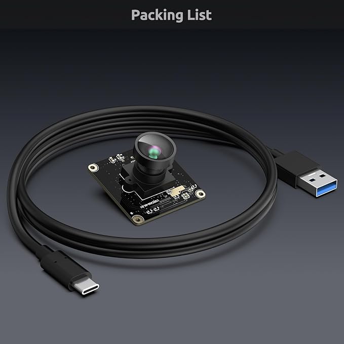 USB 3.0 UVC Camera Module with IMX415 Sensor 4K@30FPS &amp 1080P@60FPS Plug and Play for Windows/Linux/Mac/Android/Raspberry Pi/Jetson Nano/ARM Boards