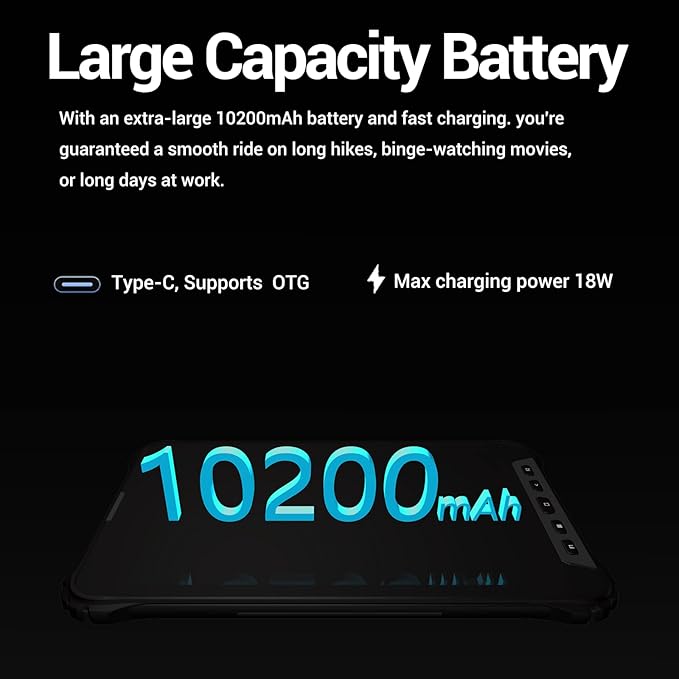 AOZORA K8 Active Rugged Tablet 8 Inch FHD+ 600nits Glove Touch AT&ampT/Verizon Network certified PTCRB T-Mobile Unlocked Qualcomm8-Core 12+128GB 20MP night vision+25MP Camera 10200mAh IP68&ampIP69K
