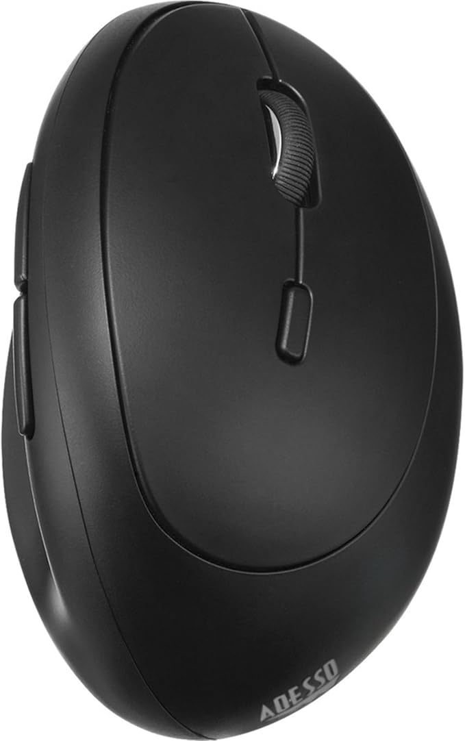 Adesso iMouse V10 Wireless Vertical Ergonomic Mini Mouse iMouse V10-2.4GHz 800/1200/1600 DPI Ergo Mice with 6 Buttons