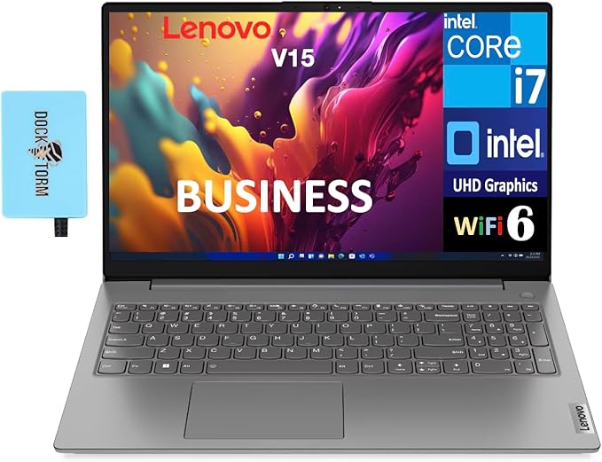 Lenovo V15 G4 Thin &amp Light Business Laptop 15.6 FHD Display (Intel i7-13620H 10-core 24GB DDR4 1TB PCIe SSDWiFi 6 Bluetooth 5.2 HD Webcam RJ-45 HDMI Win11Pro) w/DKZ USB Hub
