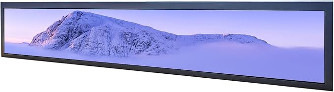 VSDISPLAY 24 Inch Digital Signage Advertising Display 1920x360 IPS Android11 Stretched Bar LCD Monitor Supports Auto Copy Autoplay for Marquee Supermarket Exhibition