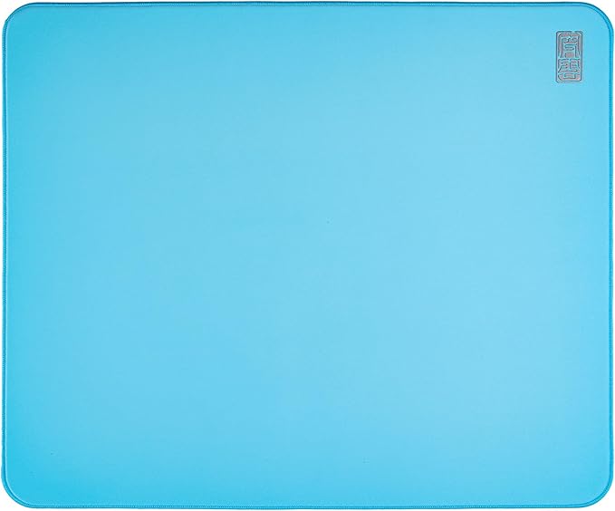 Mouse Pads EspTiger Shan Hai Series Chuan Yun (480 x 400 x 4mm) Standard Size SlimFlex Base Delicate Dense Plain Weave Fabric Large Cloth Gaming Mousepad – Light Blue