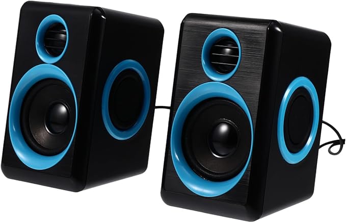 Mini USB 2.0 Computer Speakers for Desktop Laptop Pc Compact Loudspeaker Box with Dc5v Power Portable Home Office Mini Sound System