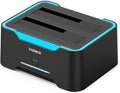 Inateck RGB SATA to USB 3.0 Hard Drive Docking Station with Offline Clone for 2.5 and 3.5 Inch SATA HDD and SSD Supports UASP SA02004 Black