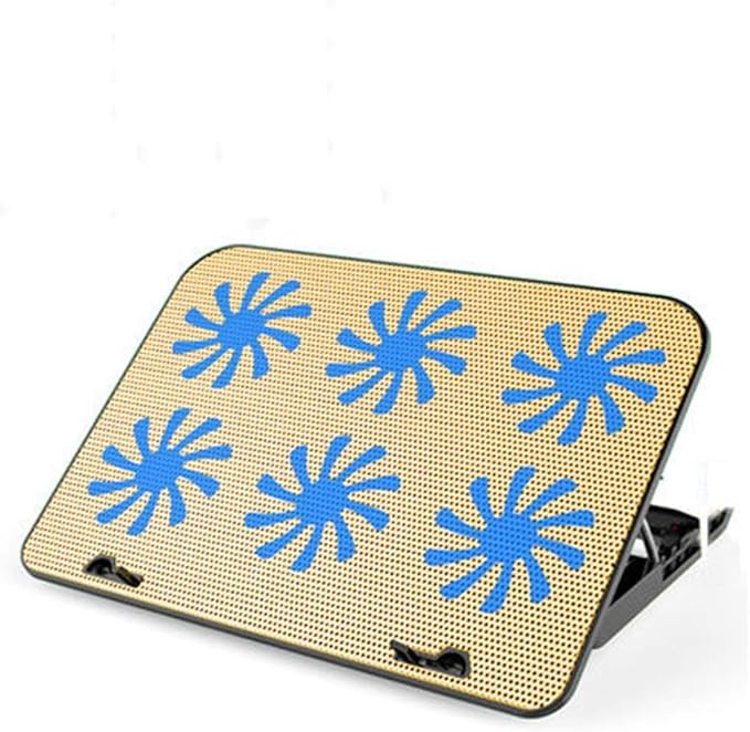 Laptop Cooling Pads Cooler Notebook Cooler Laptop Laptop Accessories Fan Stand (Color : Yellow) (Yellow)