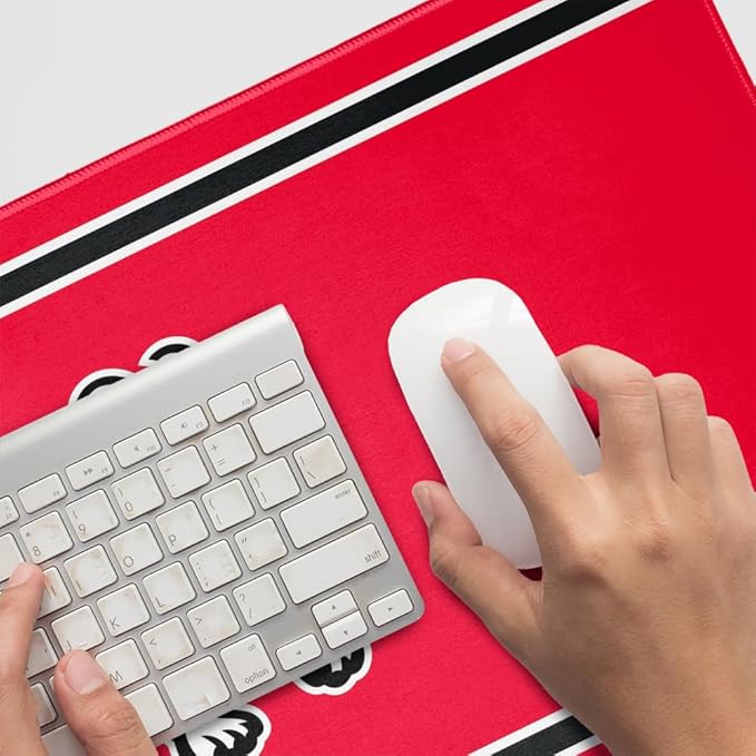 Gardner-Webb University Primary Logo Stripes Large Gaming Mouse Pad with Stitched Edges Non-Slip Base for Gamer Home and Office 31.5 x 15.14