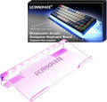 UCINNOVATE RGB Acrylic Computer Keyboard Stand Mini LED Backlit Tray 60% Gaming USB Interface Tilted for Easy Ergonomic Typing and Working Office Desk Home