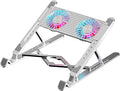 LED Laptop Cooling Pad Gaming Coolers Fan Stand with Quiet Fan Folding Bracket for Laptop