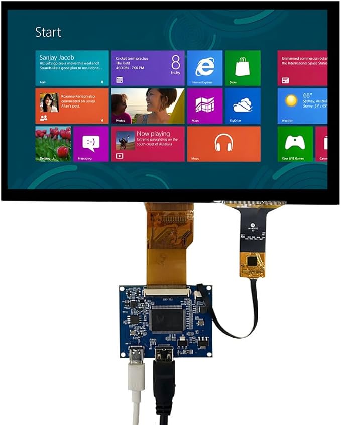 Generic 9 Inch 1024 * 600 LCD Display Screen Monitor HDMI-Compatible Driver Control Board Touchscreen DIY Computer Secondary Screen black 9GQ -touch-883