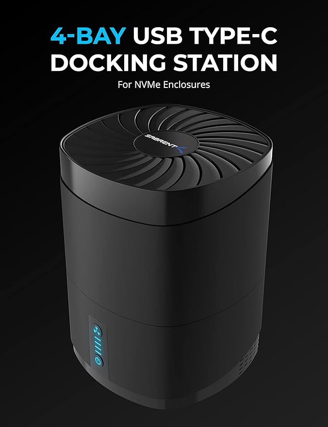 SABRENT 4-Bay USB Type-C External SSD Docking Station (DS-4BNE)