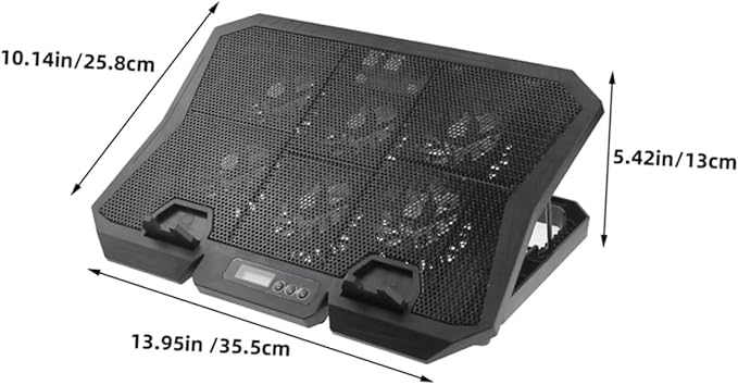 Homoyoyo Laptop Cooling Pad Height USB Powered Laptop Stand Quiet Cooling for Use